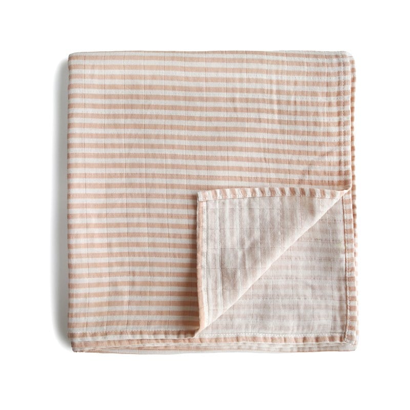 Mushie Muslinfilt Natural Stripe