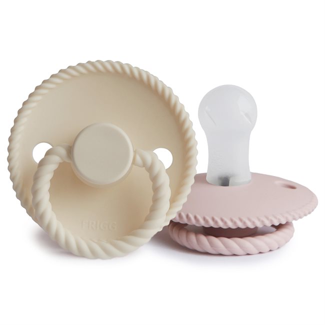 FRIGG Rope Silikon Strl 1 Blush/Cream 2-pack