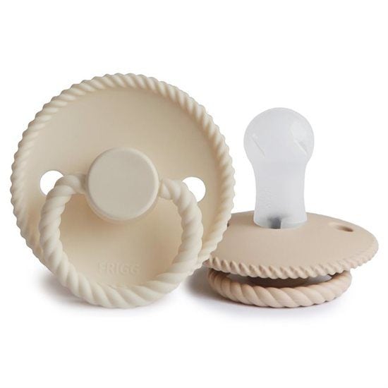 FRIGG Rope Silikon Strl 1 Cream/Croissant 2-pack