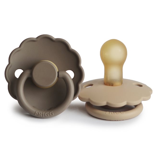 FRIGG Daisy Latex Strl 1 Croissant/Portobello 2-pack