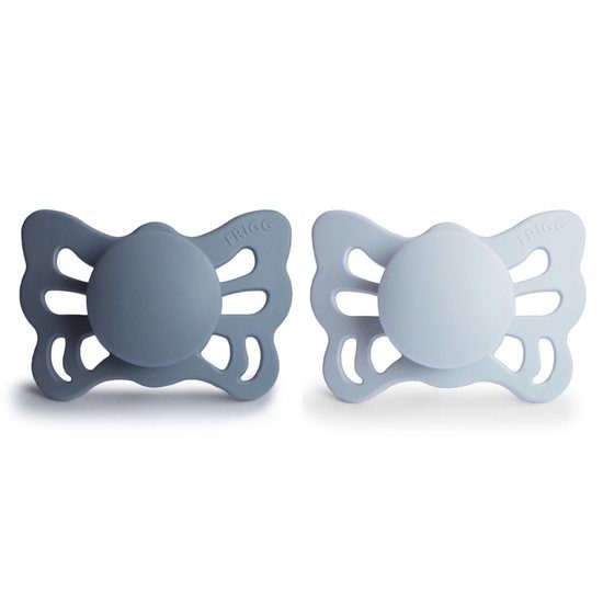 FRIGG Butterfly Anatomical Silikon Strl 1 Slate/Powder Blue 2-pack