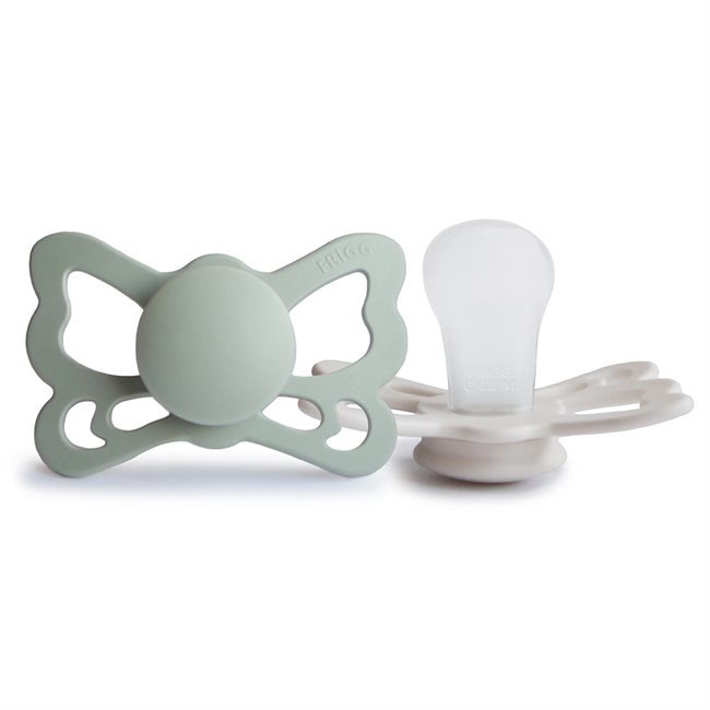 FRIGG Butterfly Anatomical Silikon Strl 2 Sage/Silver Gray 2-pack