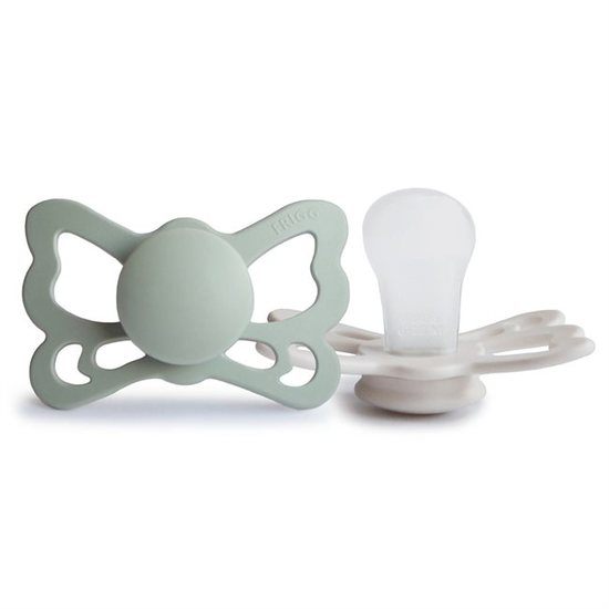 FRIGG Butterfly Anatomical Silikon Strl 2 Sage/Silver Gray 2-pack