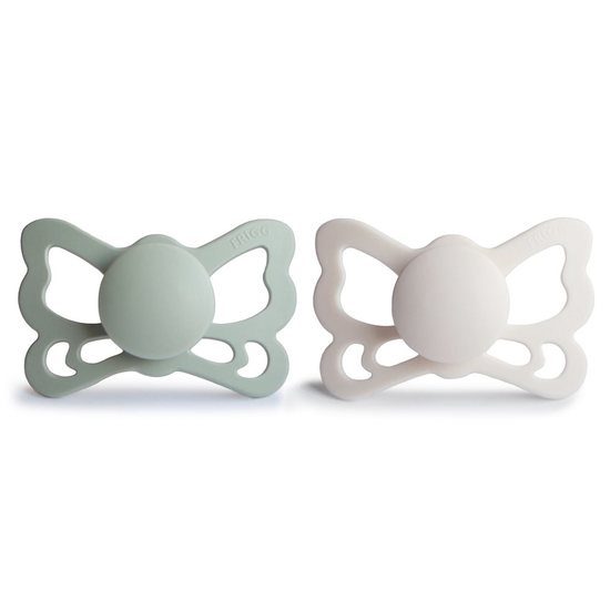 FRIGG Butterfly Anatomical Silikon Strl 2 Sage/Silver Gray 2-pack
