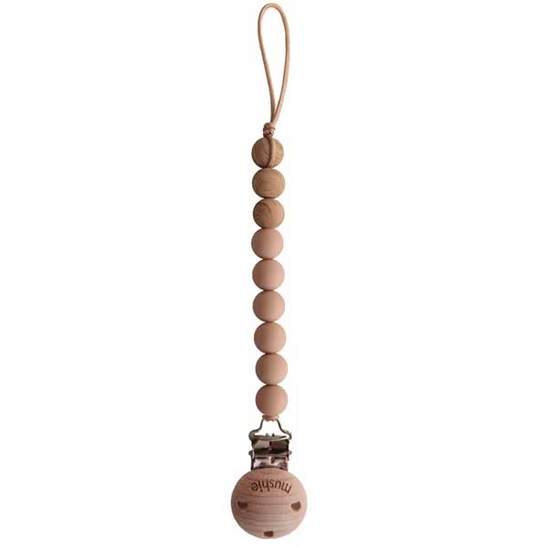 Mushie Napphållare Eva Pale Taupe