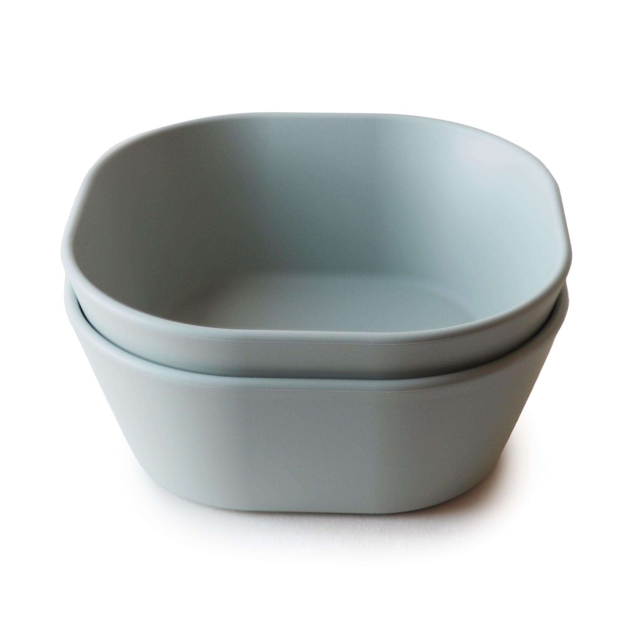 Mushie Skålar Square Sage 2-pack