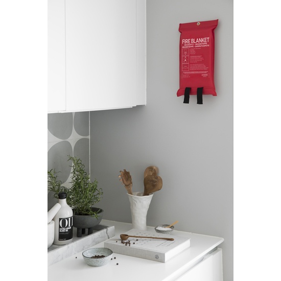 Housegard Brandfilt med Silikonbeläggning 120x180 cm röd