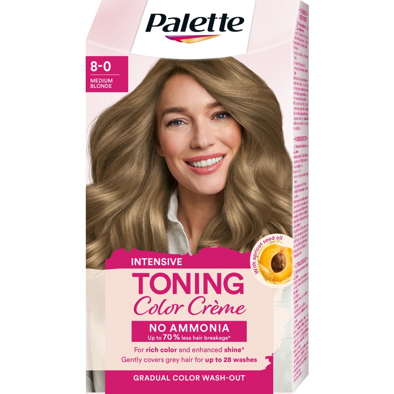 Palette Intensive Toning Color Crème 8-0 Medium Blonde