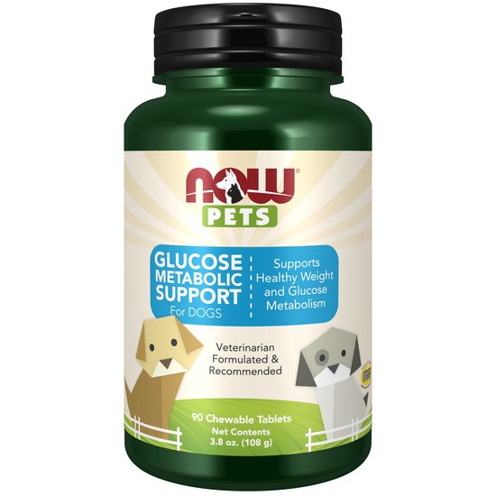 NOW Pets Glucose Metabolic Support 90 tabletter