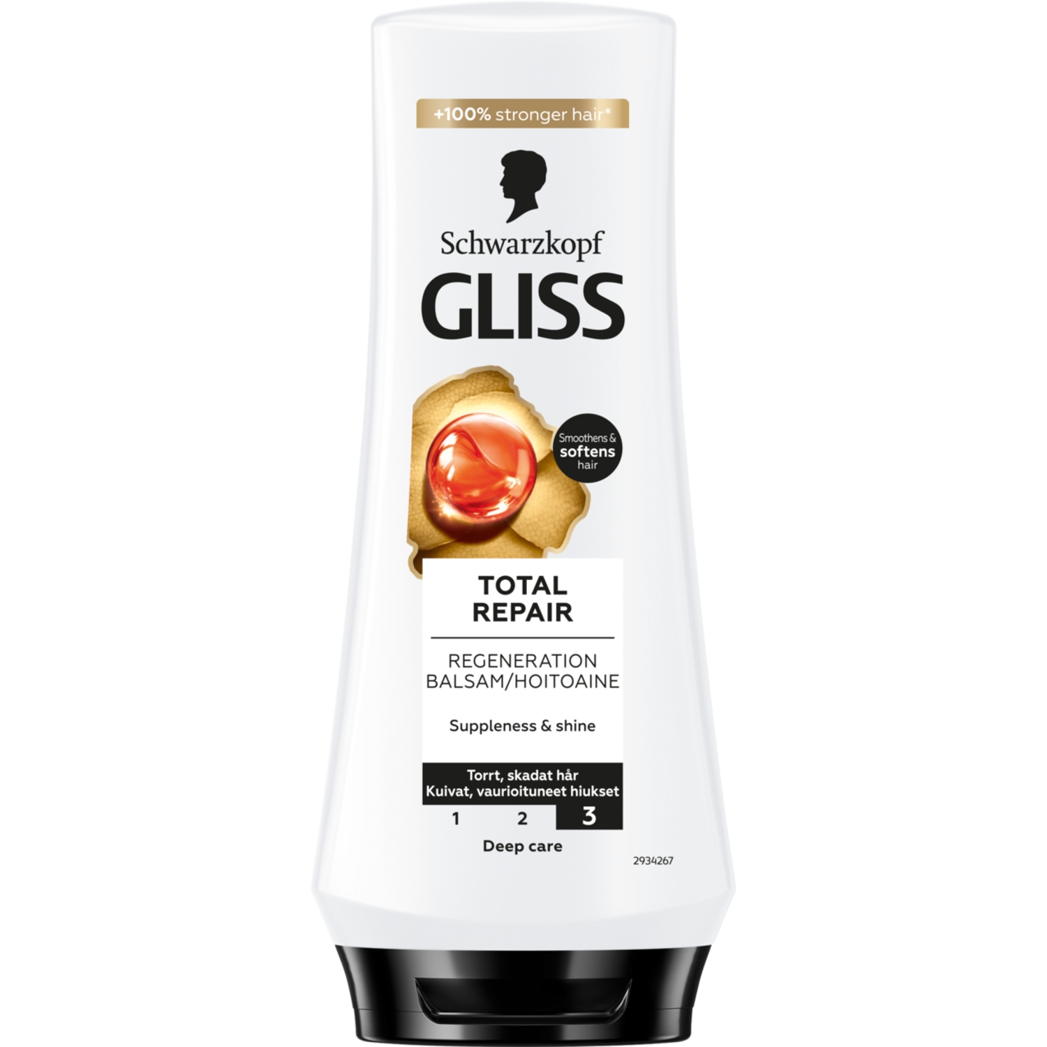 Alternativ bild 1 för Schwarzkopf Gliss Regeneration Conditioner Total Repair 200 ml