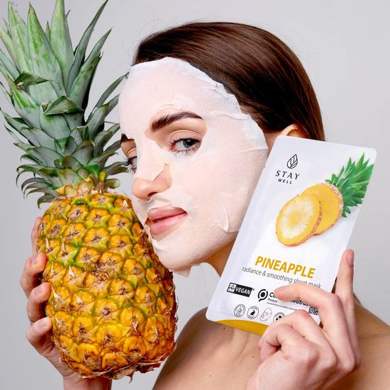 STAY Well Vegan Sheet Mask Pineapple 23 g
