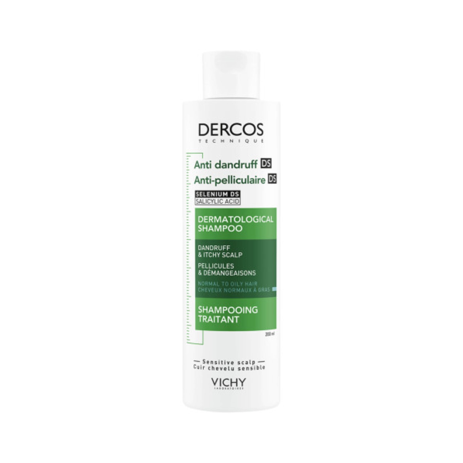 Alternativ bild 1 för Vichy Dercos Anti-Dandruff Shampoo Normal to Oily Hair 200 ml