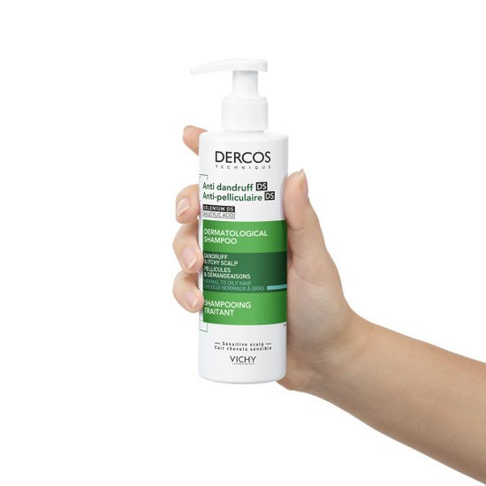 Vichy Dercos Technique Anti-Dandruff Schampo for Normal and Oily Hair 390 ml