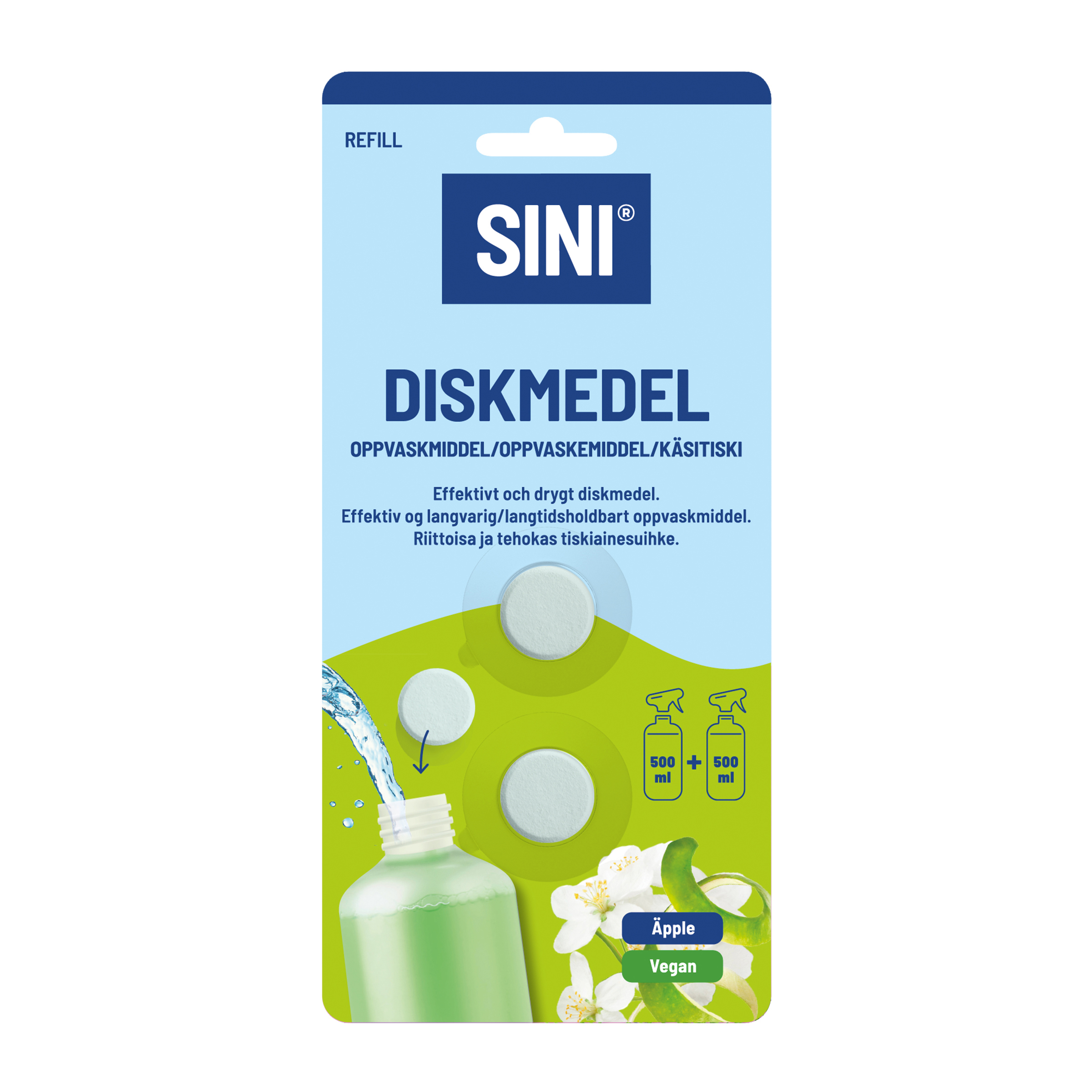 SINI Rengöringstablett Disk refill 2-pack