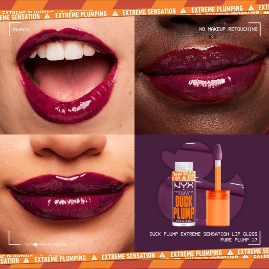 NYX Professional Makeup Duck Plump Lip Lacquer Pure Plum-P 17 7 ml