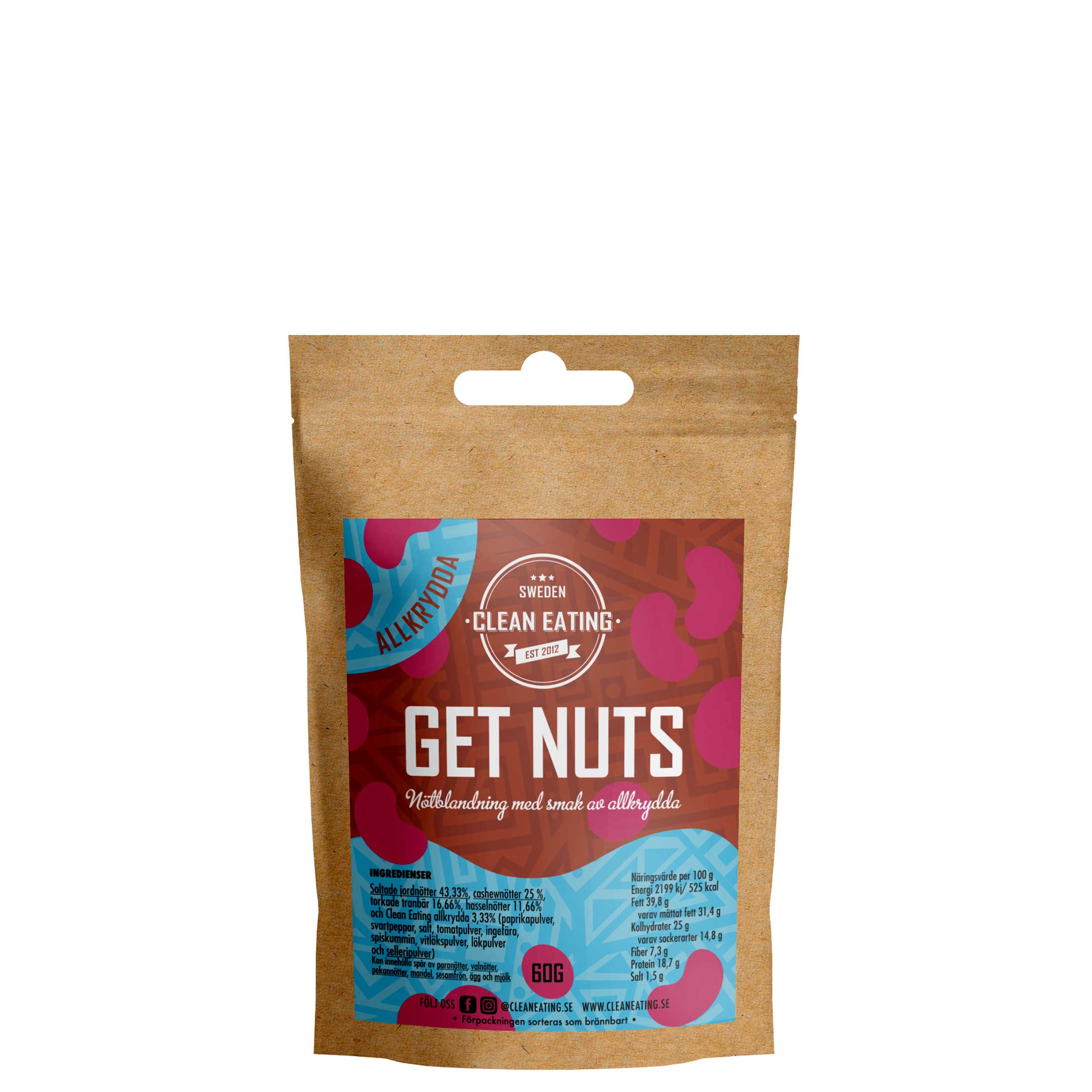 Clean Eating Get Nuts Allkrydda 60 g