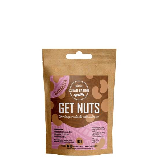 Clean Eating Get Nuts Naturella 60 g