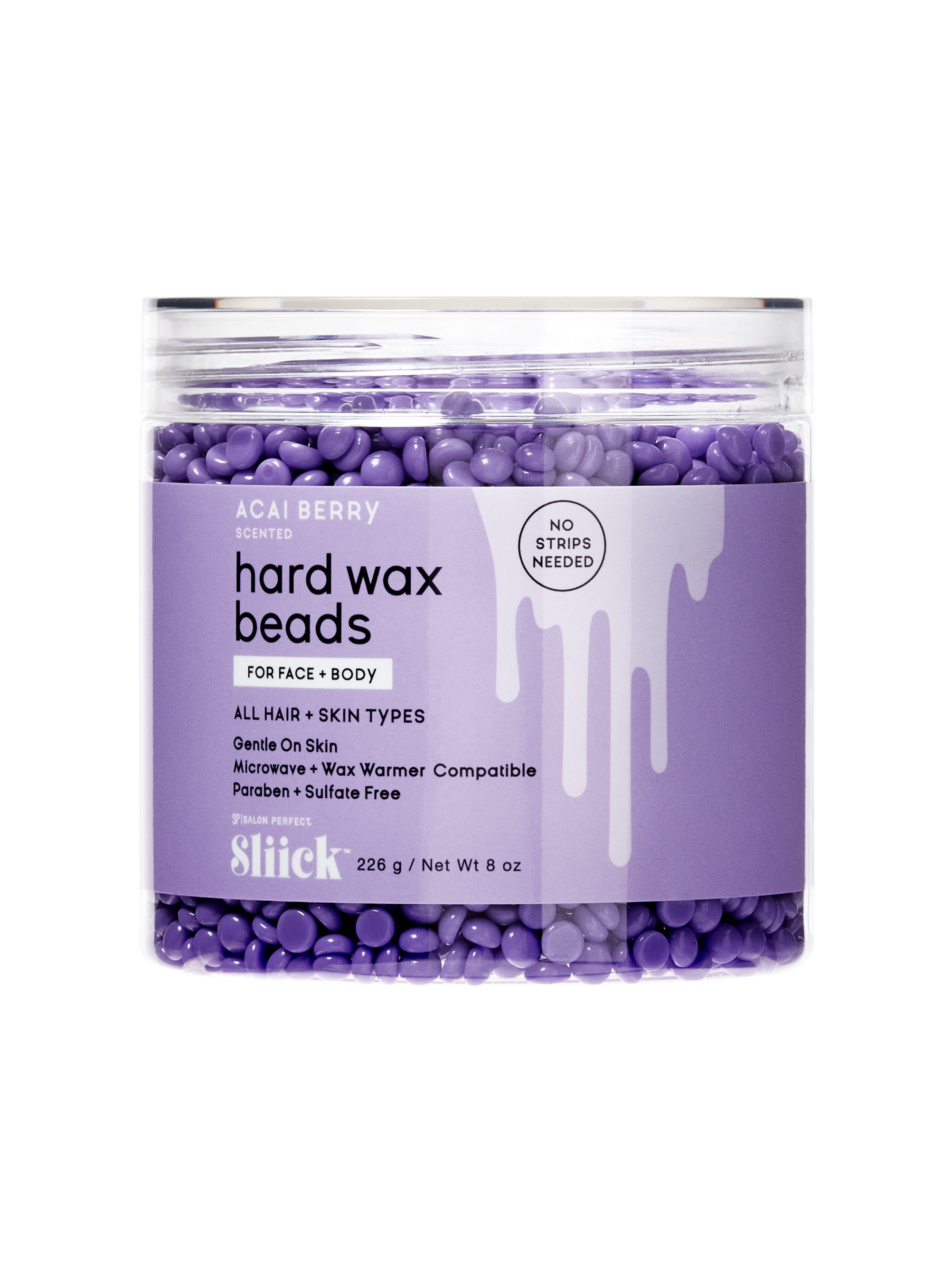 Sliick by Salon Perfect Hard Wax Beads Acai 226 g