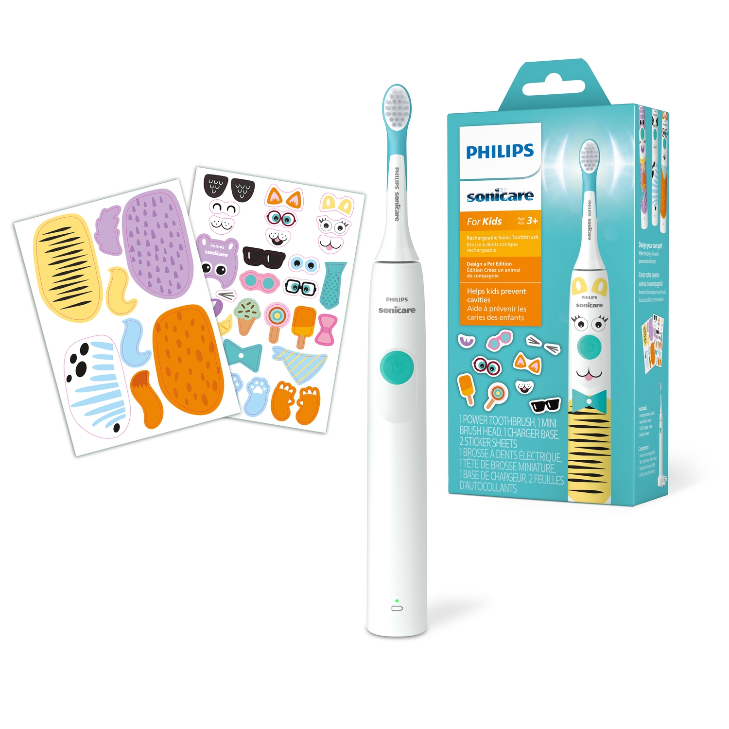 Alternativ bild 1 för Philips Sonicare for Kids Design a Pet Edition HX3601/01