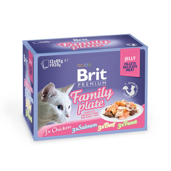 Brit Premium Cat Fillets Gelé Sortiment 12 x 85 g