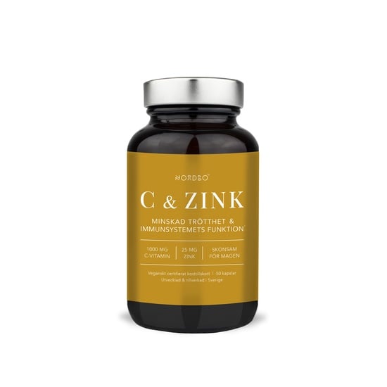 Nordbo C-vitamin & Zink 50 kapslar