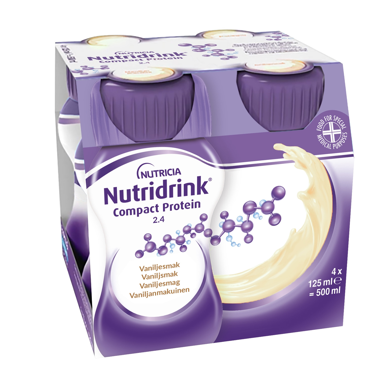 Alternativ bild 1 för Nutridrink Compact Protein Vanilj 4 x 125 ml