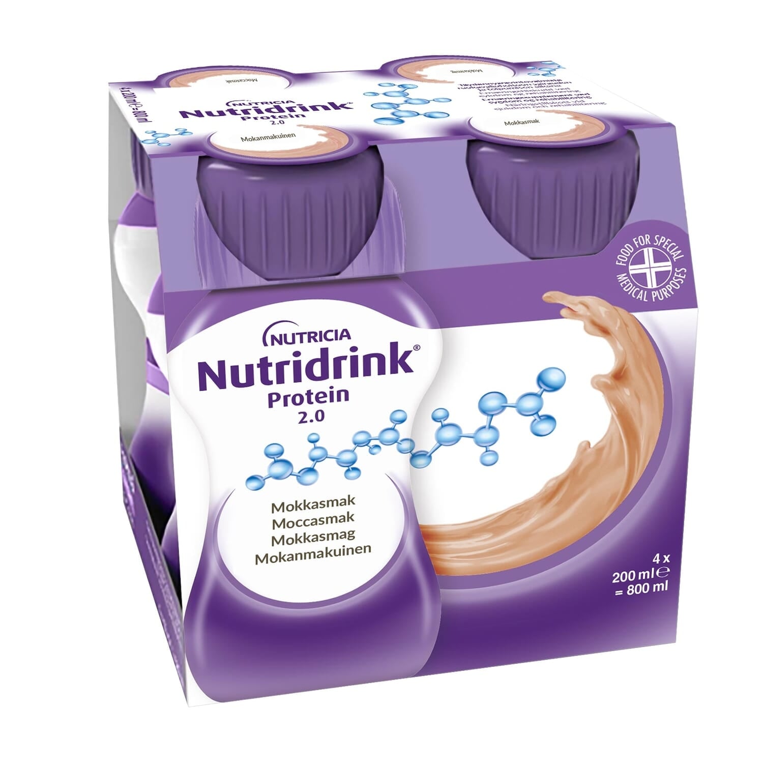 Alternativ bild 1 för Nutridrink Protein 2.0 Mocca 4 x 200 ml