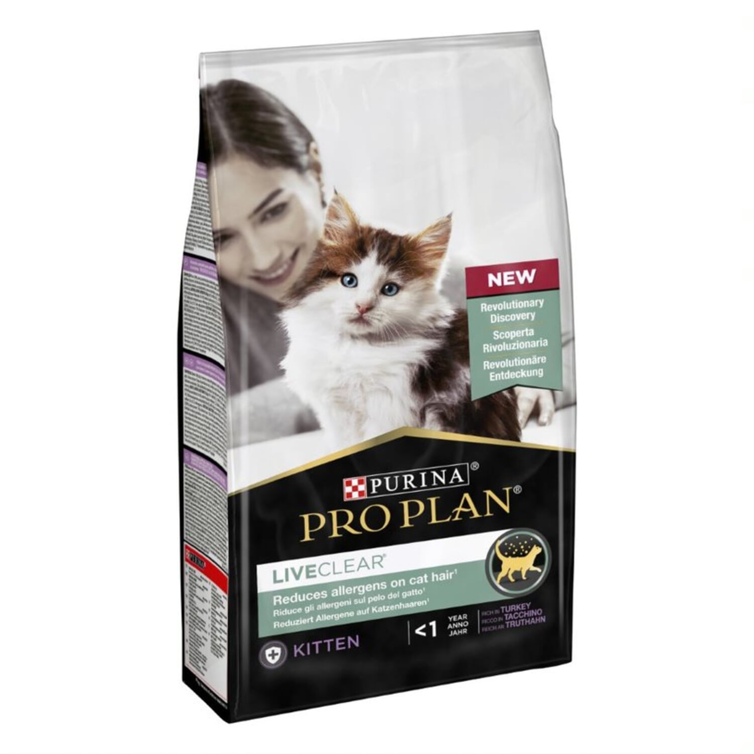 Alternativ bild 1 för Purina Pro Plan Liveclear Kitten < 1 year Rikt på kalkon 1,4 kg