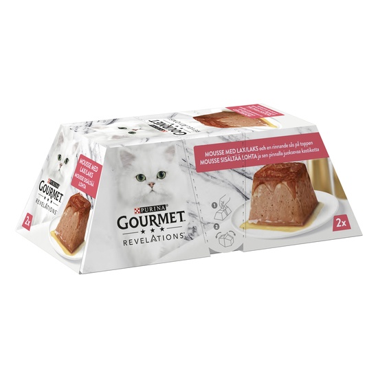 Purina Gourmet Revelations Mousse Pyramid med Lax 2 x 57 g
