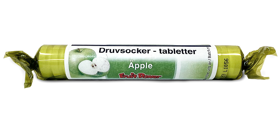 Lindroos Fruit Power Druvsocker Grönt Äpple Rulle 17 st