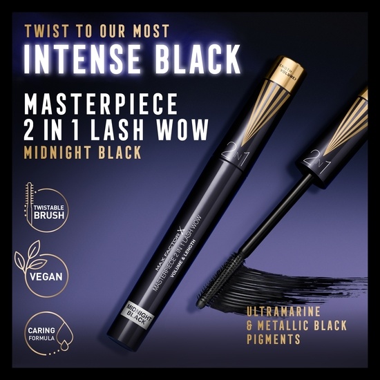 Max Factor Masterpiece 2in1 Midnight Black 7 ml