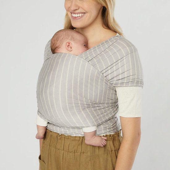 Ergobaby Aura Wrap Knit Grey Stripes