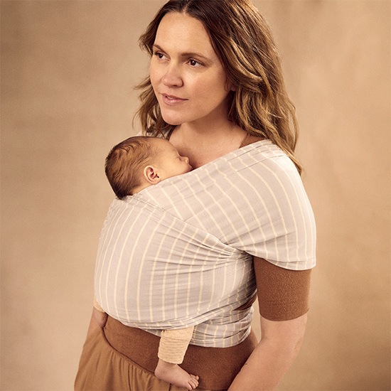 Ergobaby Aura Wrap Knit Grey Stripes