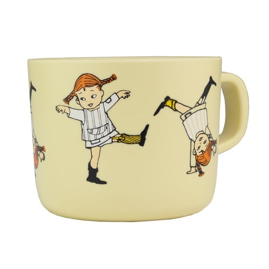 Rätt Start Pippi Cirkus Mugg med handtag Gul