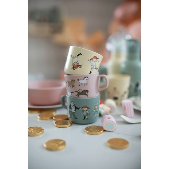 Rätt Start Pippi Cirkus Mugg med handtag Gul
