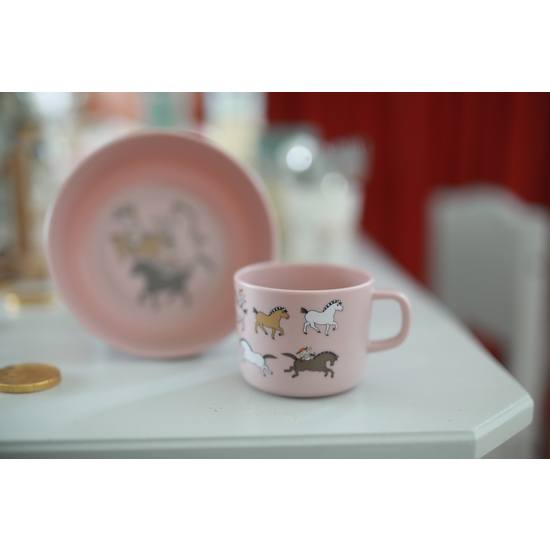 Rätt Start Pippi Cirkus Mugg med handtag Rosa