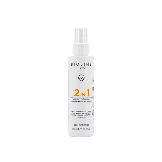 Bioline Jatò 2 IN 1 After Sun & Tan Activator Face & Body Milk Spray Tan & Repai