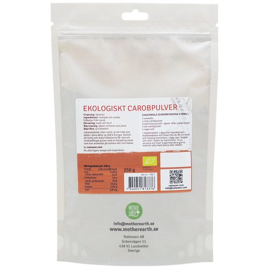 Mother Earth Carobpulver ME EKO 250 g