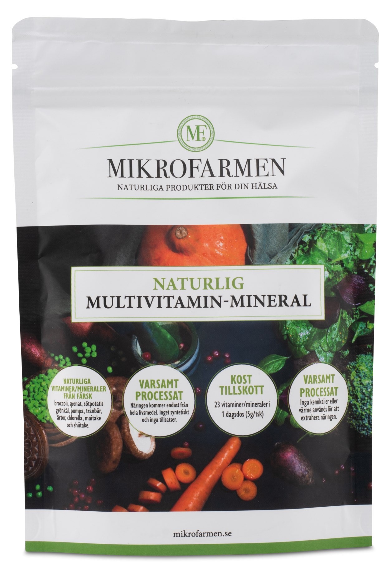 Mikrofarmen Naturlig Multivitamin-Mineral 125 g