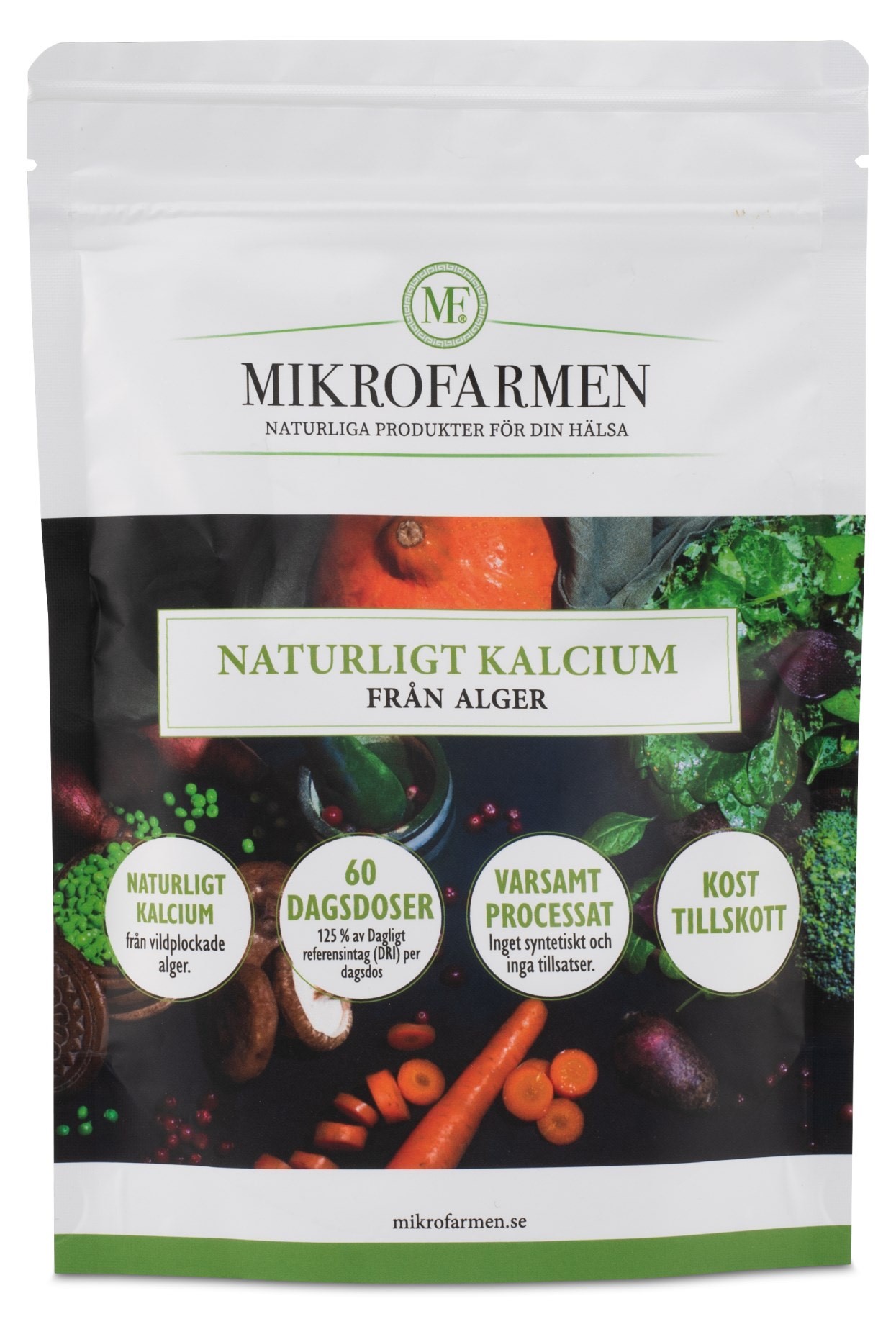 Mikrofarmen Naturligt Kalcium 180 g
