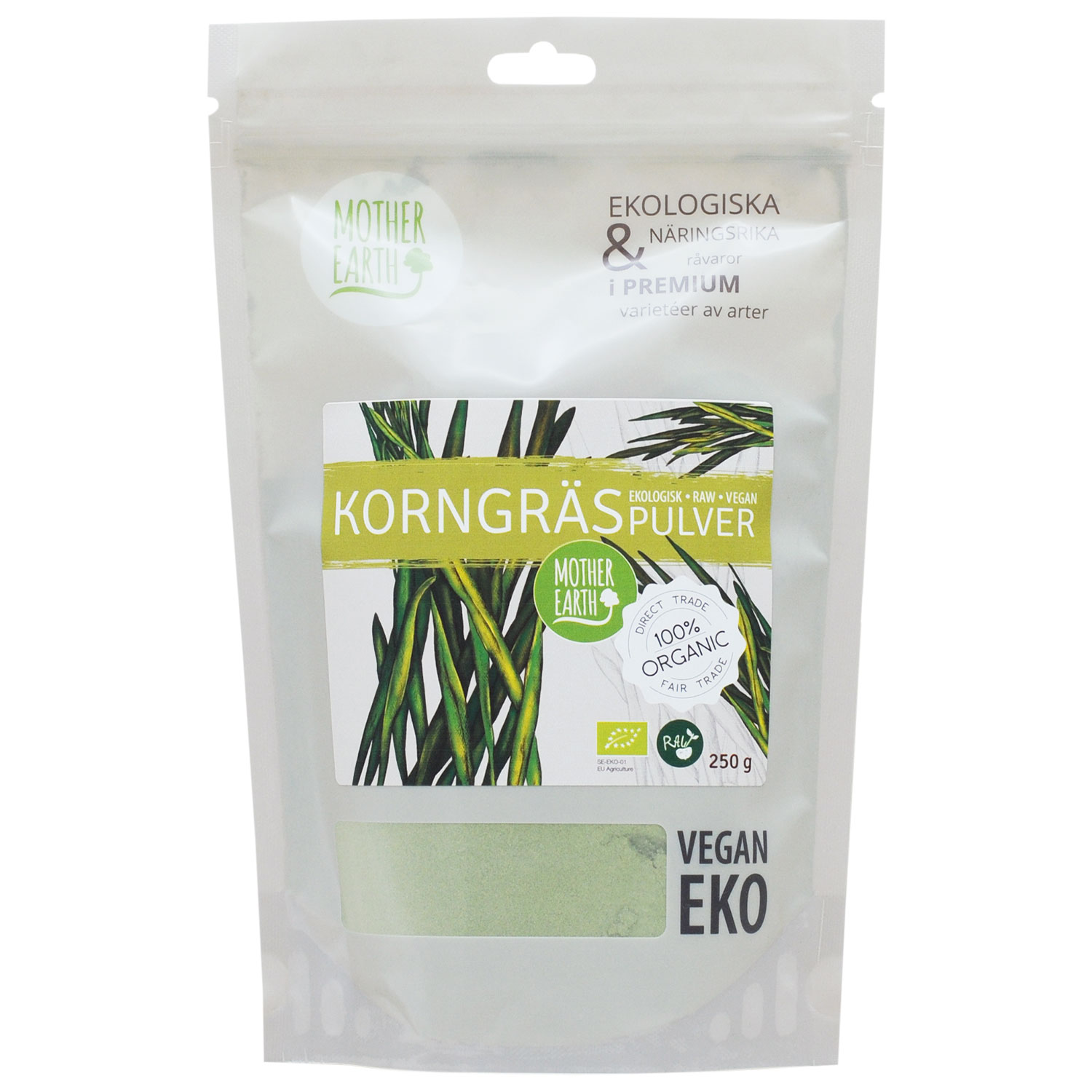 Mother Earth Korngräs EU ME RAW&EKO 250 g