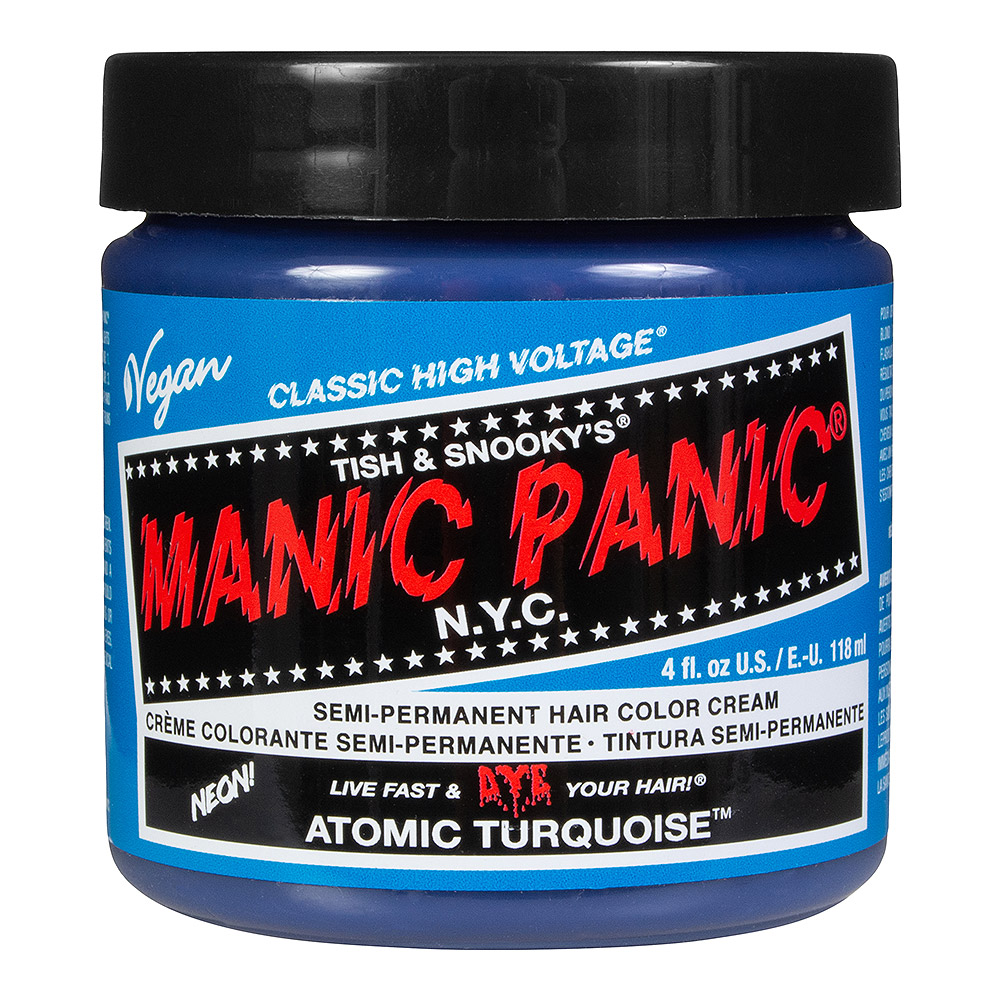 Manic Panic Semi-Permanent Hair Color Cream Atomic Turquoise 118 ml