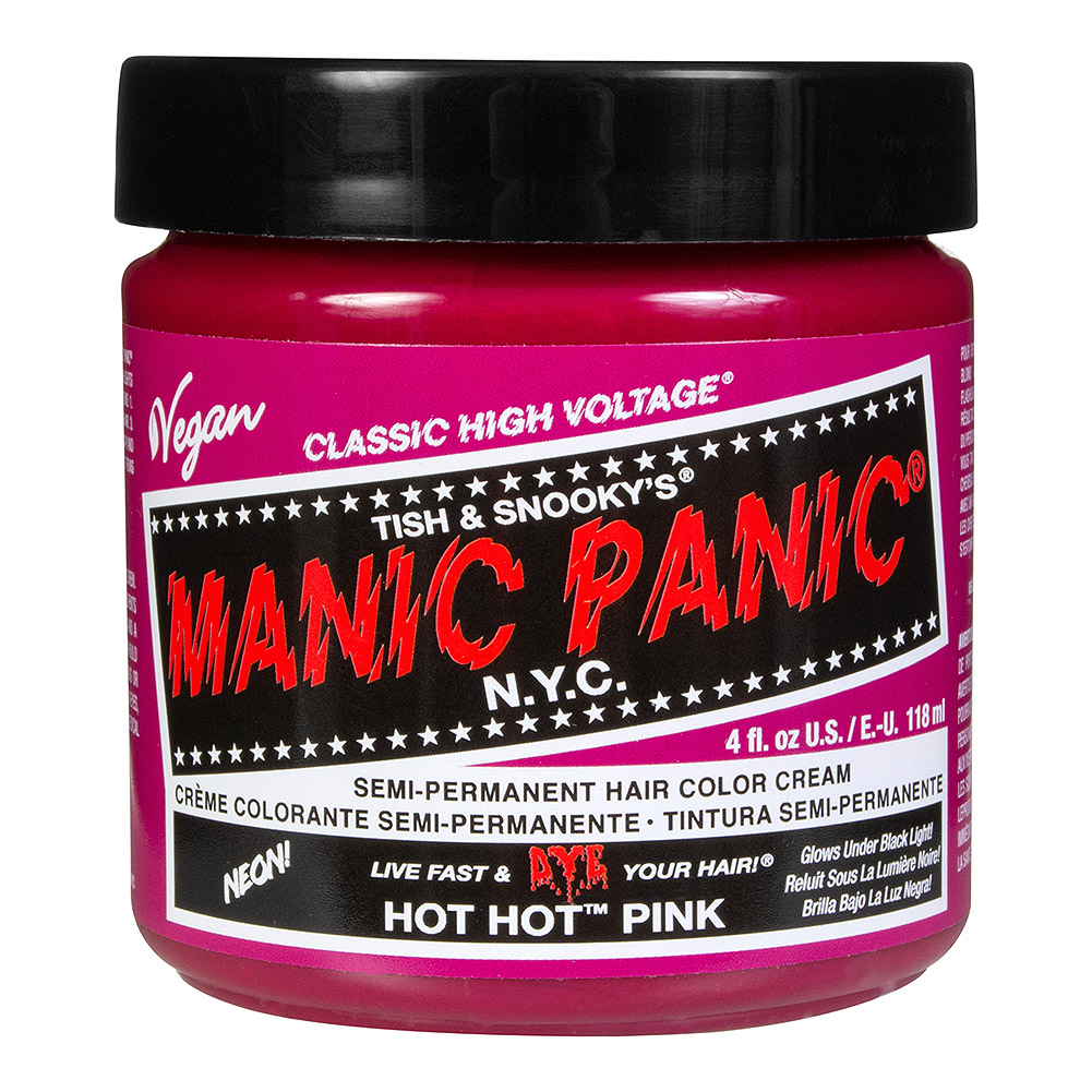 Manic Panic Semi-Permanent Hair Color Cream Hot Hot  Pink 118 ml