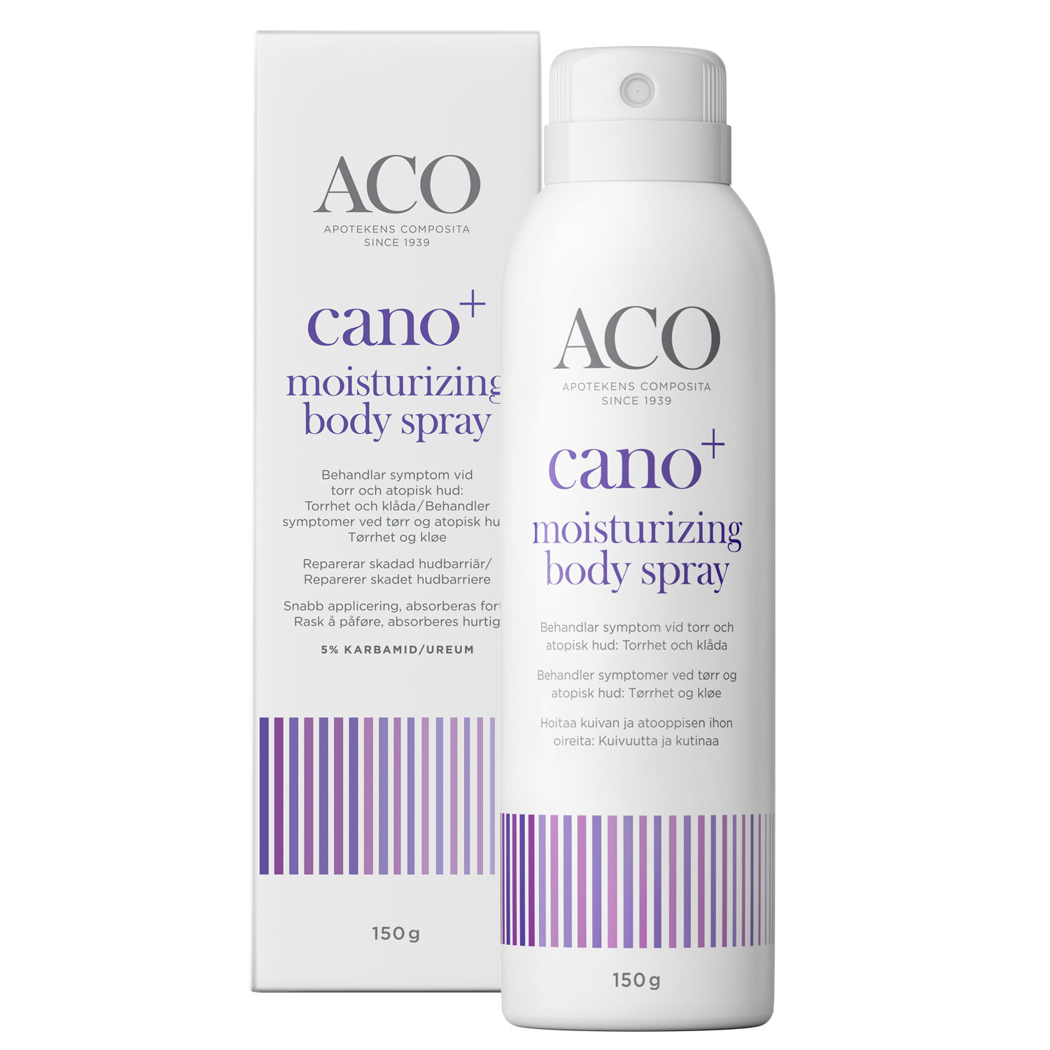 ACO Cano+ Moisturizing Body Spray Torr Hud 150 g