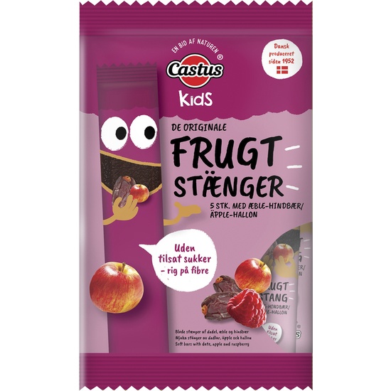 Castus Fruktstänger Äpple/Hallon 100 g