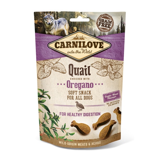 Carnilove Dog Semi Moist Snack Quail with Oregano 200 g