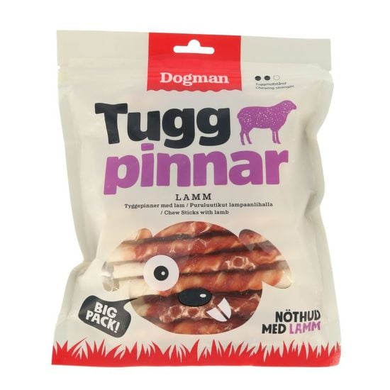 Dogman Tuggpinnar Lamm 12,5 cm 25-pack