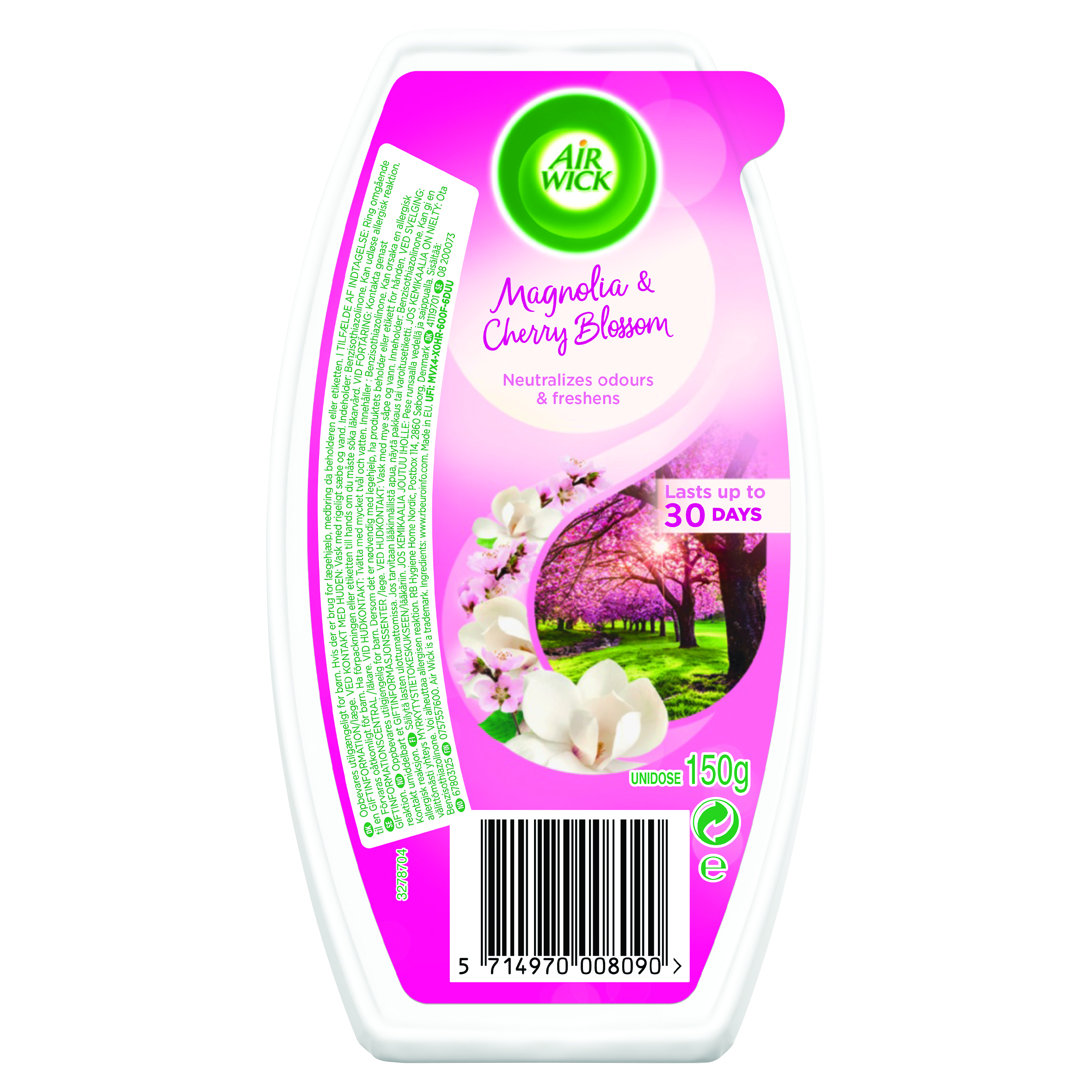 Air Wick Gelblock Magnolia & Cherry Blossom 150 g