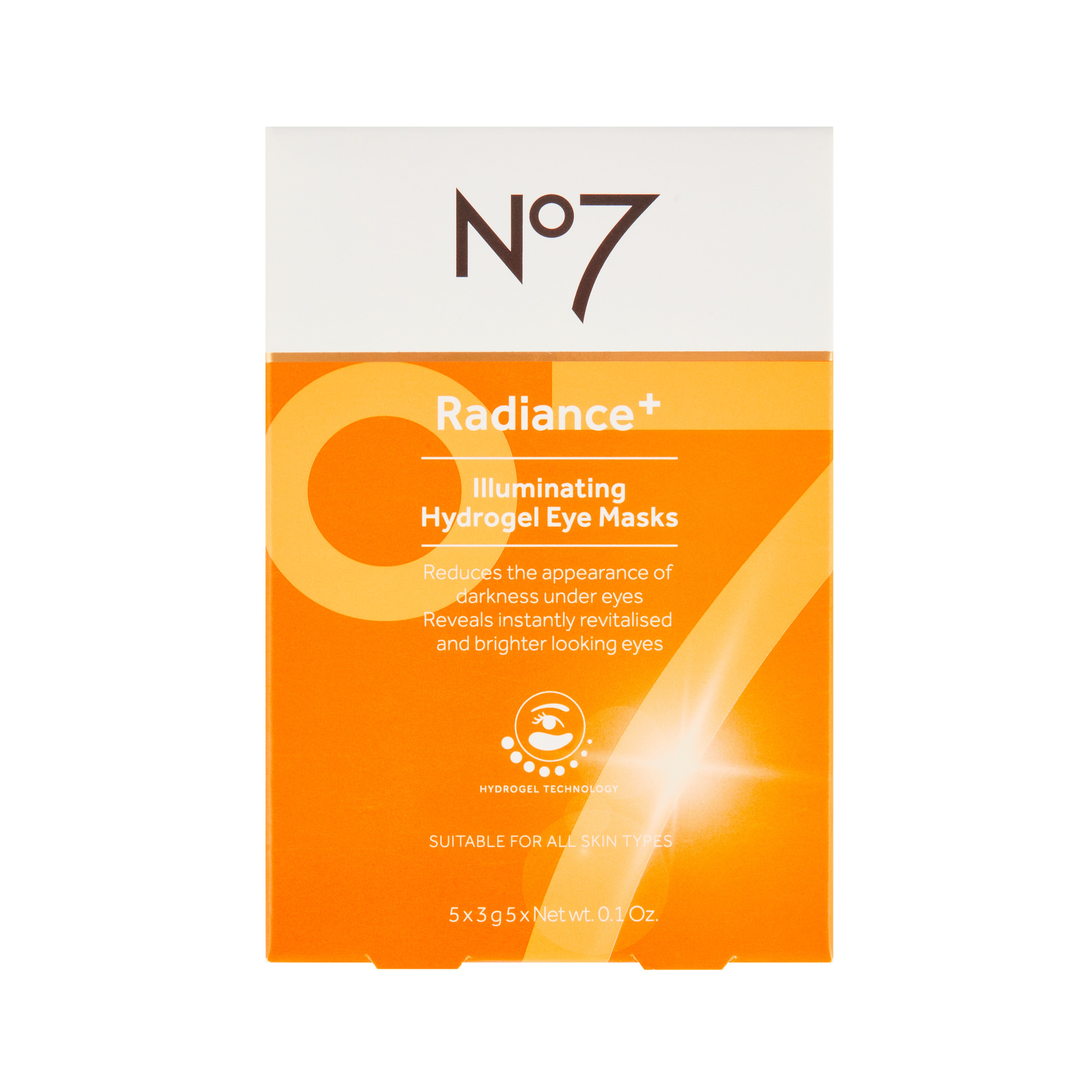 No7 Radiance+ Hydrogel Eye Mask 3 g 5 st 