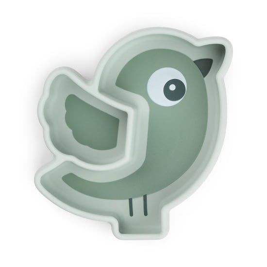 Done by Deer Snacktallrik i Silikon Stick&Stay Birdee Green